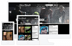 Dexshell responsive Drupal website