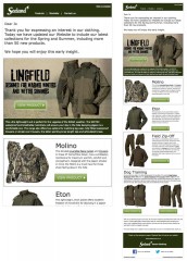 Seeland, Strategic Marketing, HTML Email, Shooting Clothing