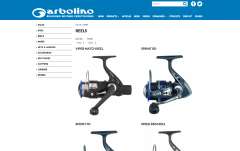 Garbolino UK Drupal website development - product landing page