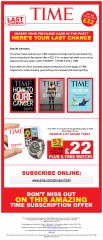 TIME Magazine HTML Emails